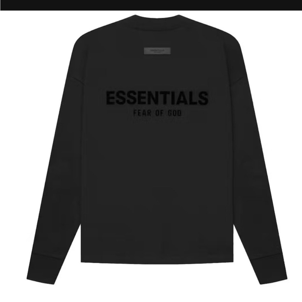 Fear of God Essentials Black Crewneck Top